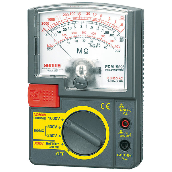 Sanwa Pdm1529s 1000v 500v 250v Analog Insulation Tester Portable Insulation Resistance